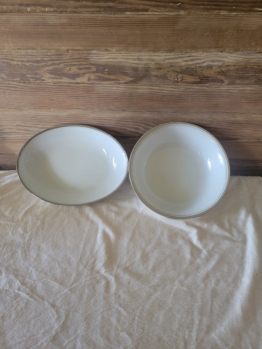Royalton Elegance Round and Oval Vegetable Bowls Fine Chine Translucent ...