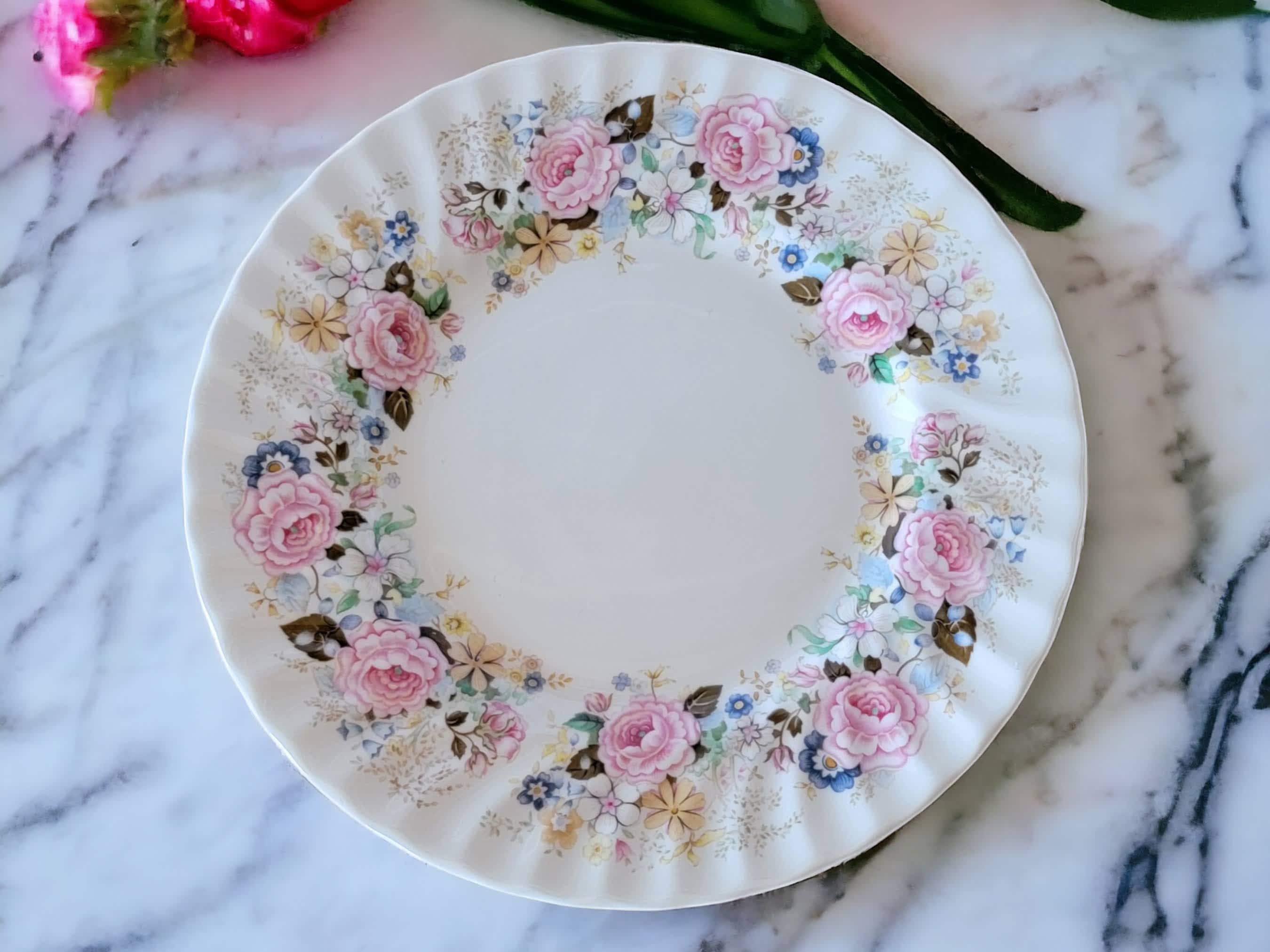 MINTON ROSE GARLAND パーティープレート Minton Rose Garland Salad Plate Fine Bone China Made in