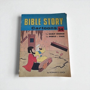 Bible Story Cartoons Book 24 The Early Church The Perils of Paul by Norman E. Lynch Paperback 1978 The Standard Publishing Christian Vintage