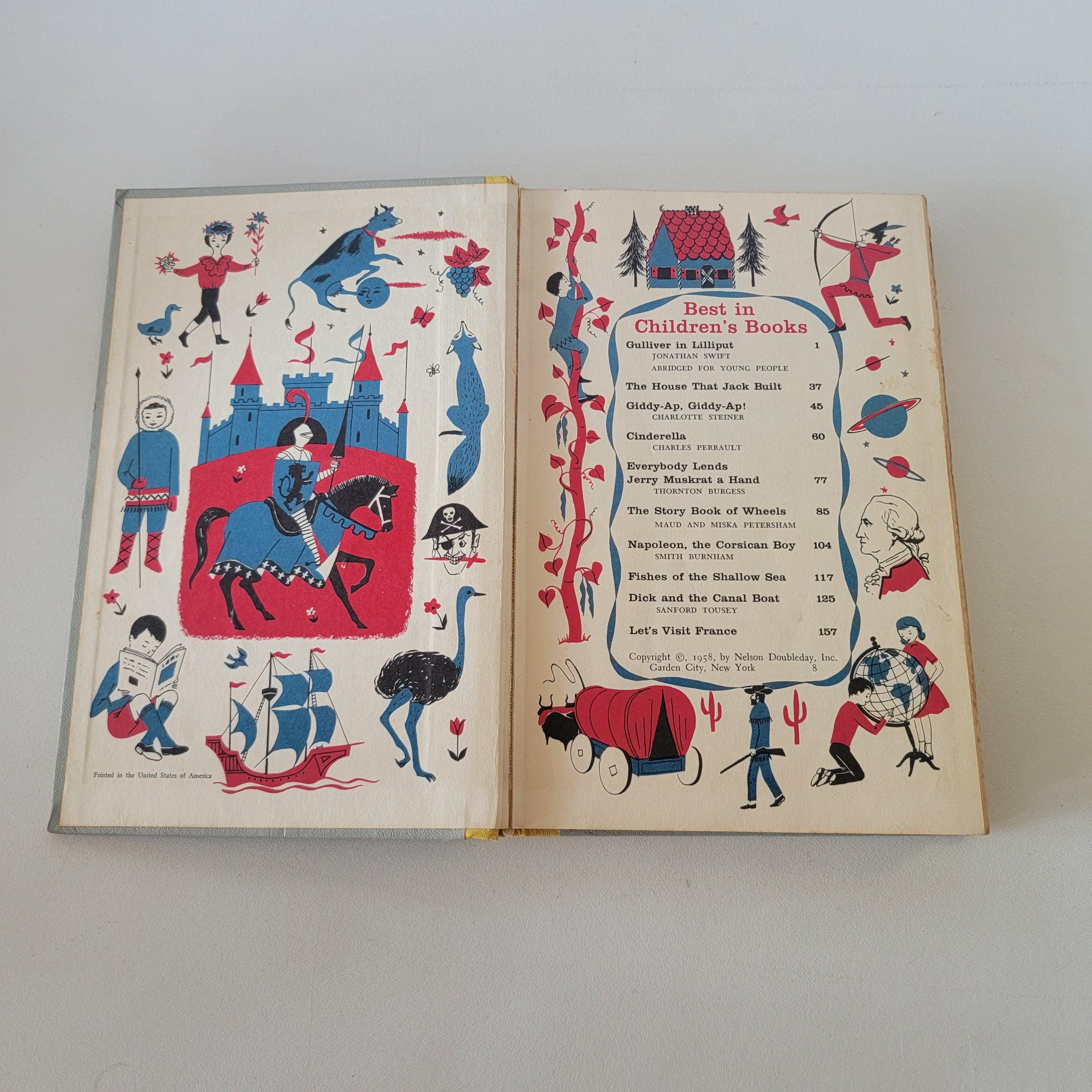 Best in Children's Books 1958 by Nelson Doubleday Hard Cover