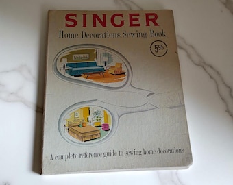 Singer Home Decorations Sewing Book 1961 A Complete Reference Guide To Sewing Home Decorations Binder Unique Vintage MISSING A FEW PAGES
