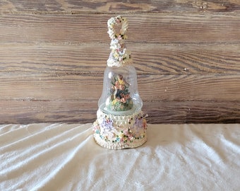 Musical Bell-Shaped Water Globe Plays the Tune &quot;Sleeping Beauty&quot; Classic Treasures