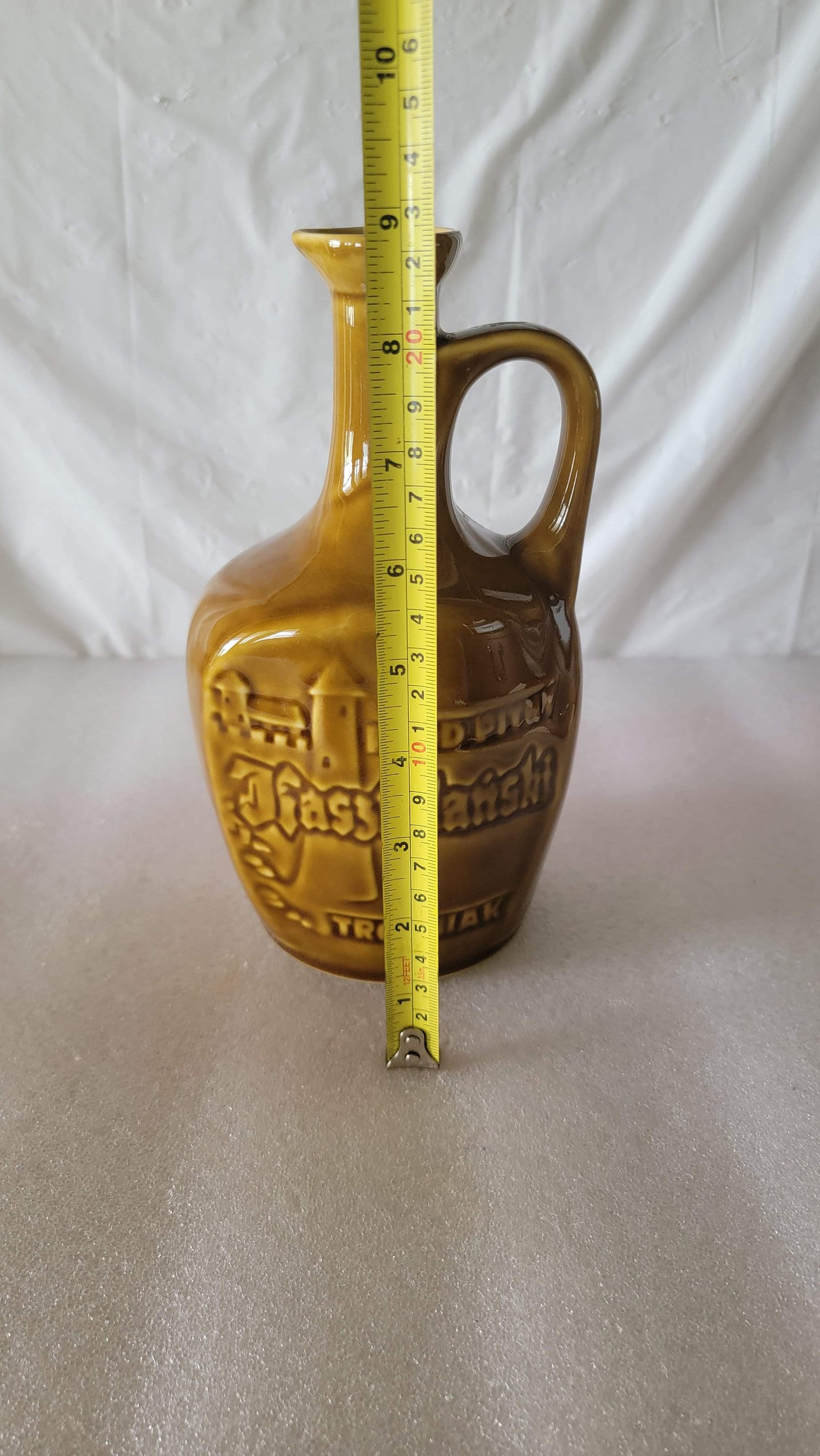 Kasztenlanski Polish Trojniak Mead Decanter Jug Bottle Ceramic