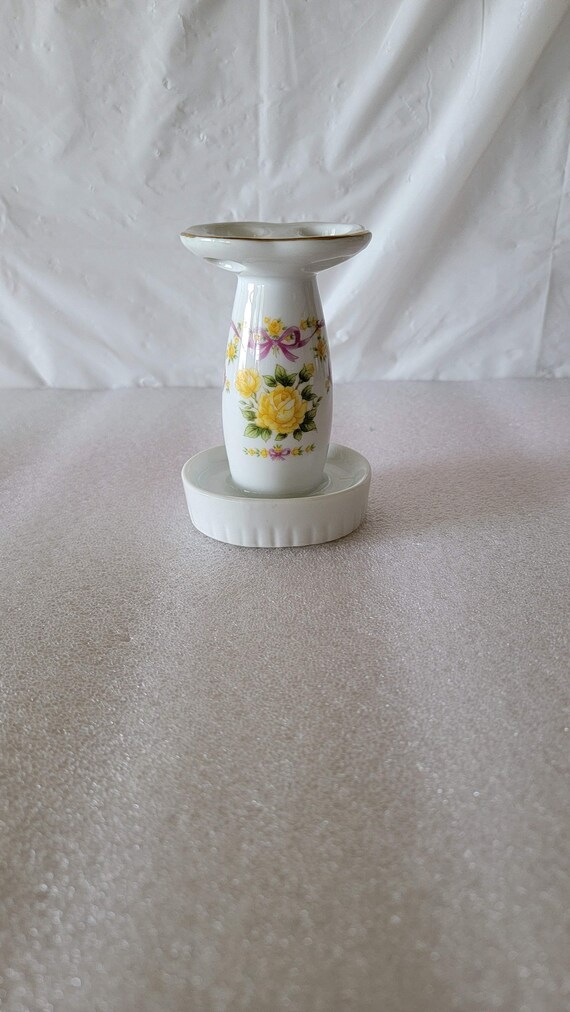 Porte-brosse à Dents En Porcelaine De Limoges – Bordure Dorée – Neuf (11cm)