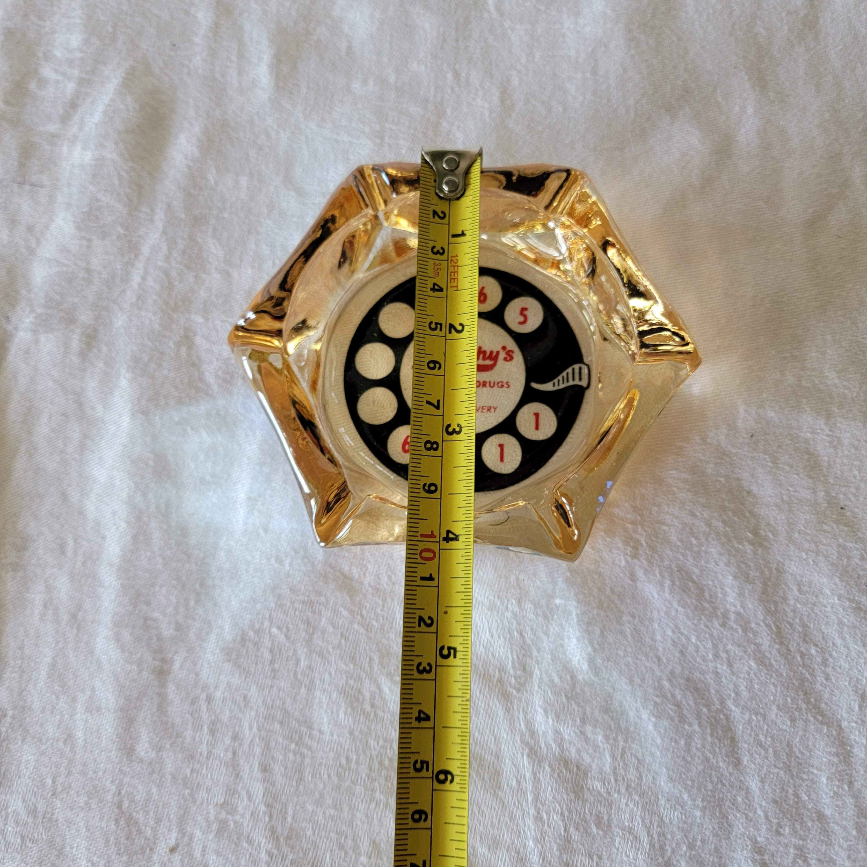 広告用ガラス灰皿 電話用回転ダイヤル灰皿 マーフィーのディスカウント