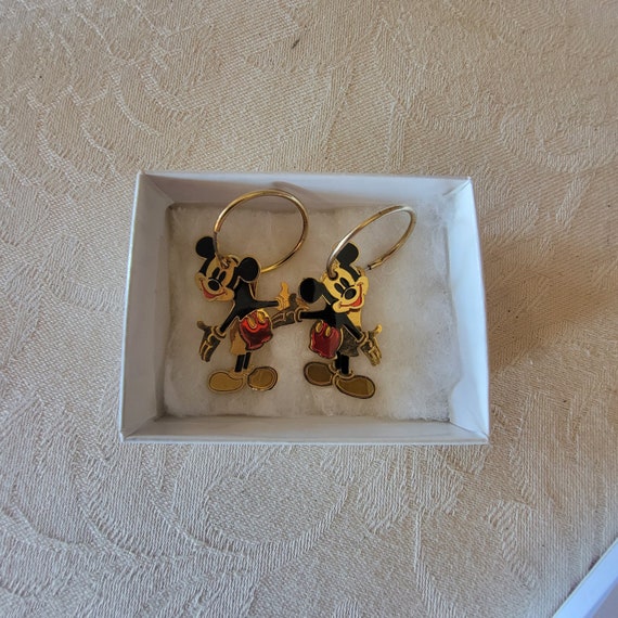 Disney Mickey Mouse Earrings, Articulated Dangle … - image 8