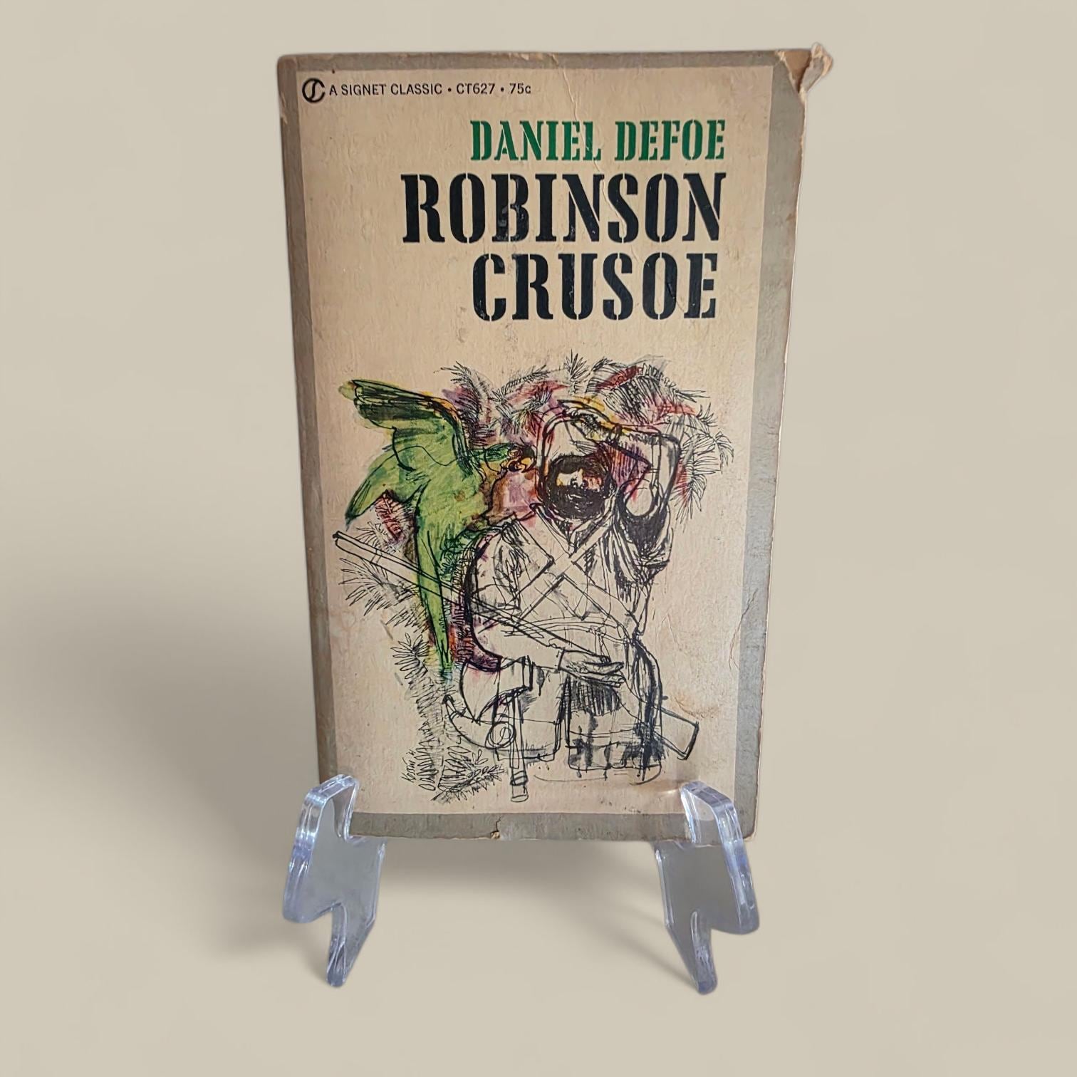 Robinson Crusoe by Daniel Defoe 1961 A Signet Classic Paperback