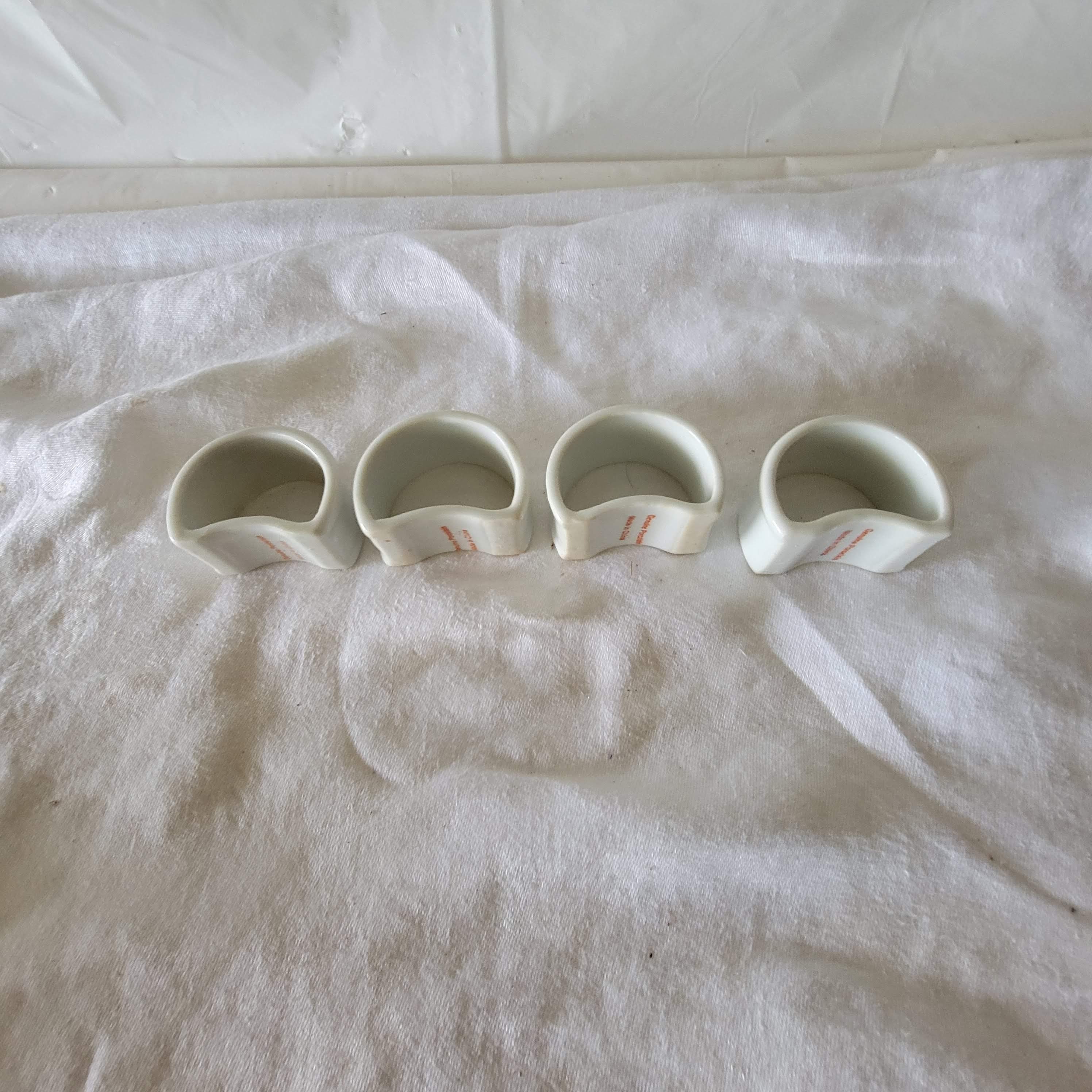 4 Pièces / Set Anneaux De Serviette De Fleurs Artificielles De Rose