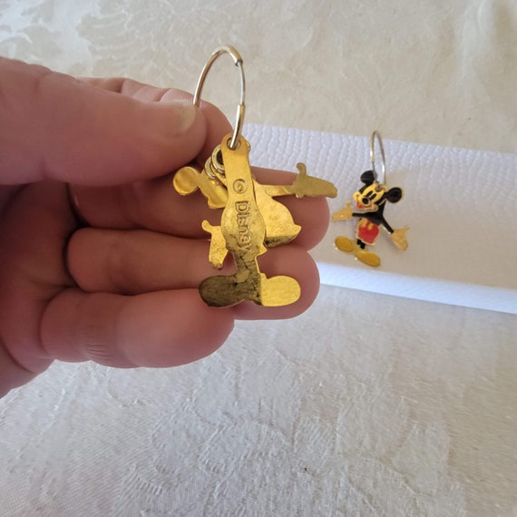 Disney Mickey Mouse Earrings, Articulated Dangle … - image 5