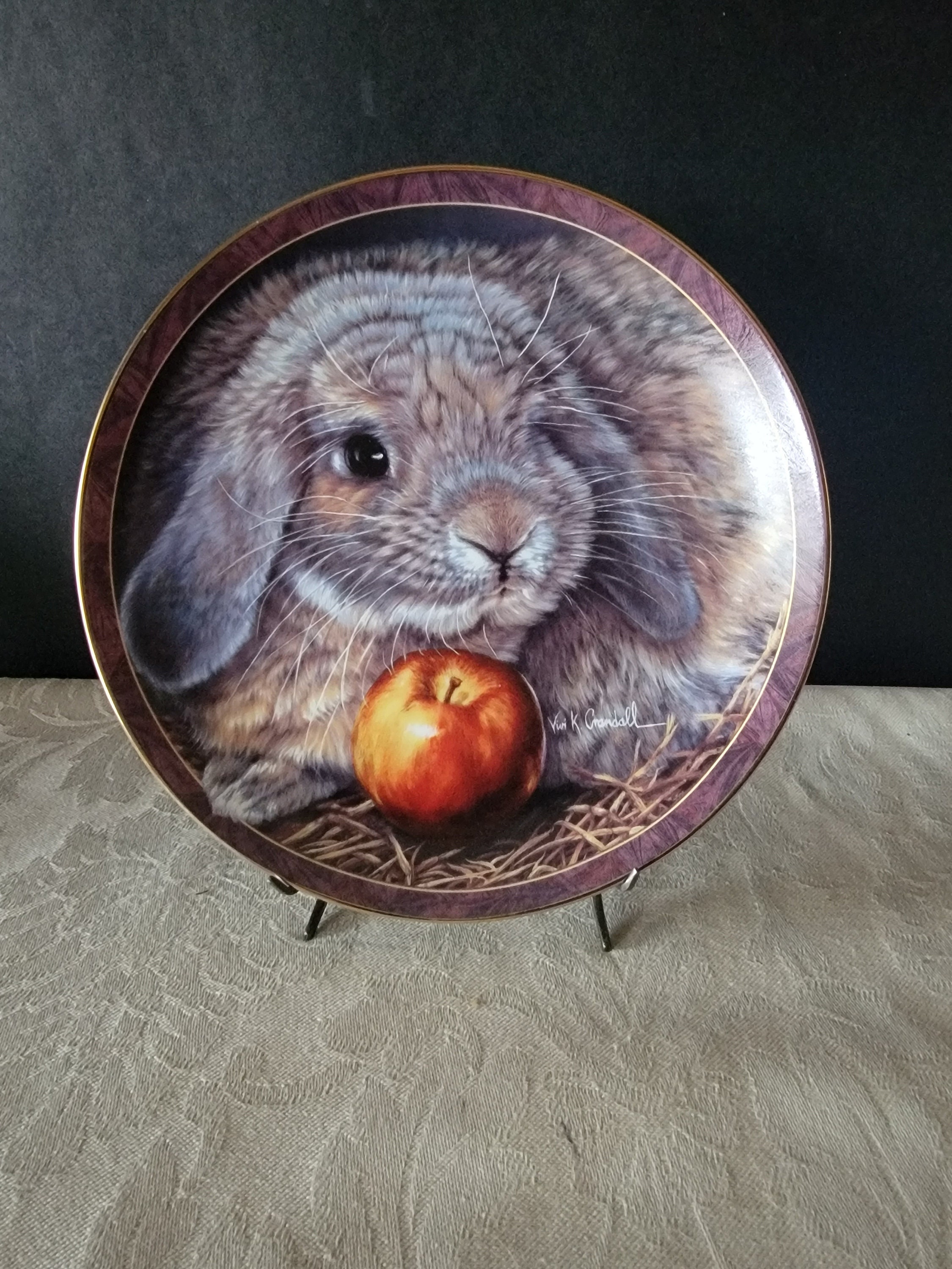 Bradford Exchange Bunny Tales Collection Plates Set of 6 Etsy
