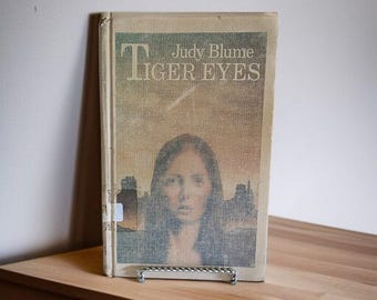 Tiger Eyes by Judy Blume 1981 Badbury Press Hard Cover Library Book Vintage Children's Book Fiction Novel Collectible ISBN 0-02-711080-X