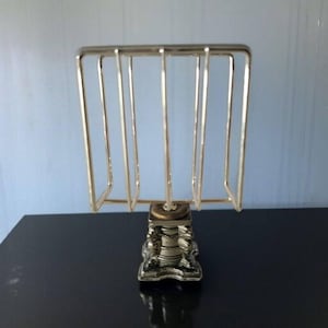 Porta tovaglioli vintage a forma di cane Foo, piedistallo in metallo color argento, porta lettere unico, decorativo da collezione, da tavolo, scrivania, arredamento per interni