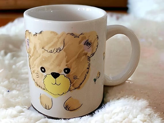 Tazza In Ceramica Con Orsetto E Cofanetto Regalo – 500ml Per Latte, Tè E Caffè