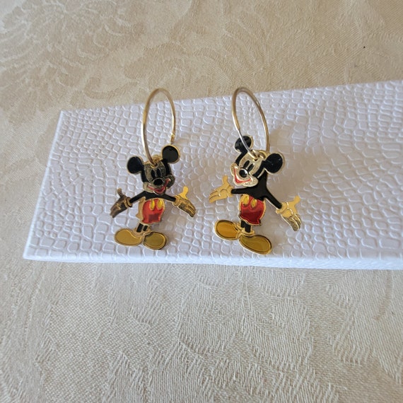Disney Mickey Mouse Earrings, Articulated Dangle … - image 4