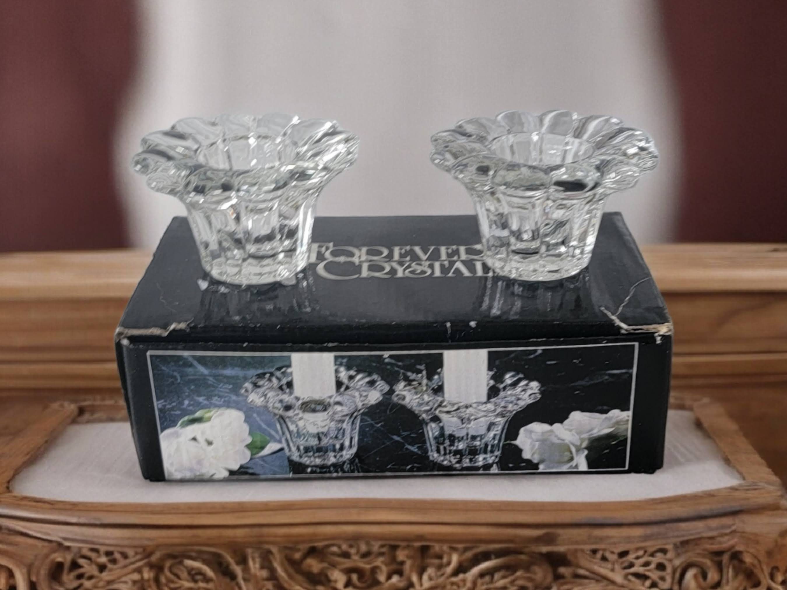 Forever Crystal Set of Two Candle/votive Holders Style #315160
