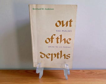Out of the depths door Bernhard W Anderson 1970 onderzoek naar de betekenis van het boek der Psalmen Paperback Vintage christelijke religieuze theologie