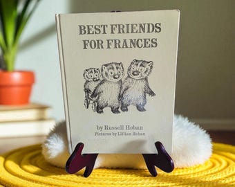 Best Friends For Frances by Russell Hoban 1994 Harper Collins Publishing Hard Cover Children&#39;s Book WATER Damage ISBN 0-06-022327-8