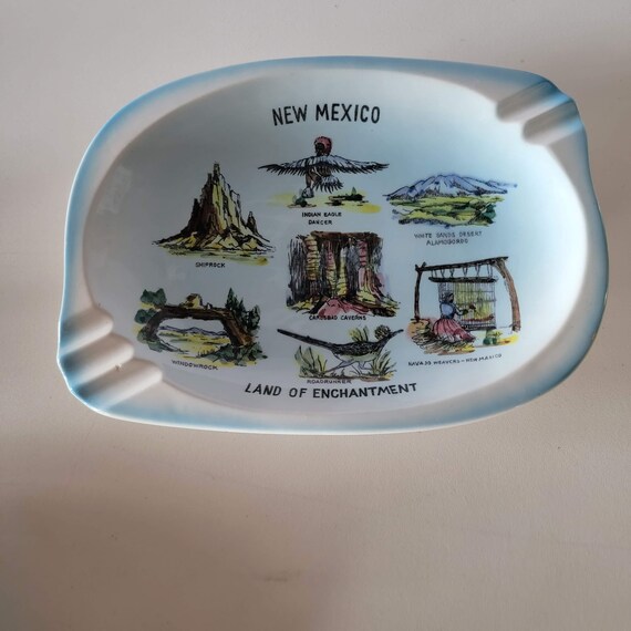 ヴィンテージ ニューメキシコ お土産 灰皿 セラミック ランド オブ