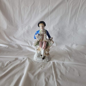 Wales Porcelain Aristocrat Man Figurine, Vintage Wales Victorian Male Figurine, Collectible Figurine, Made in Japan, Collectible Figurine