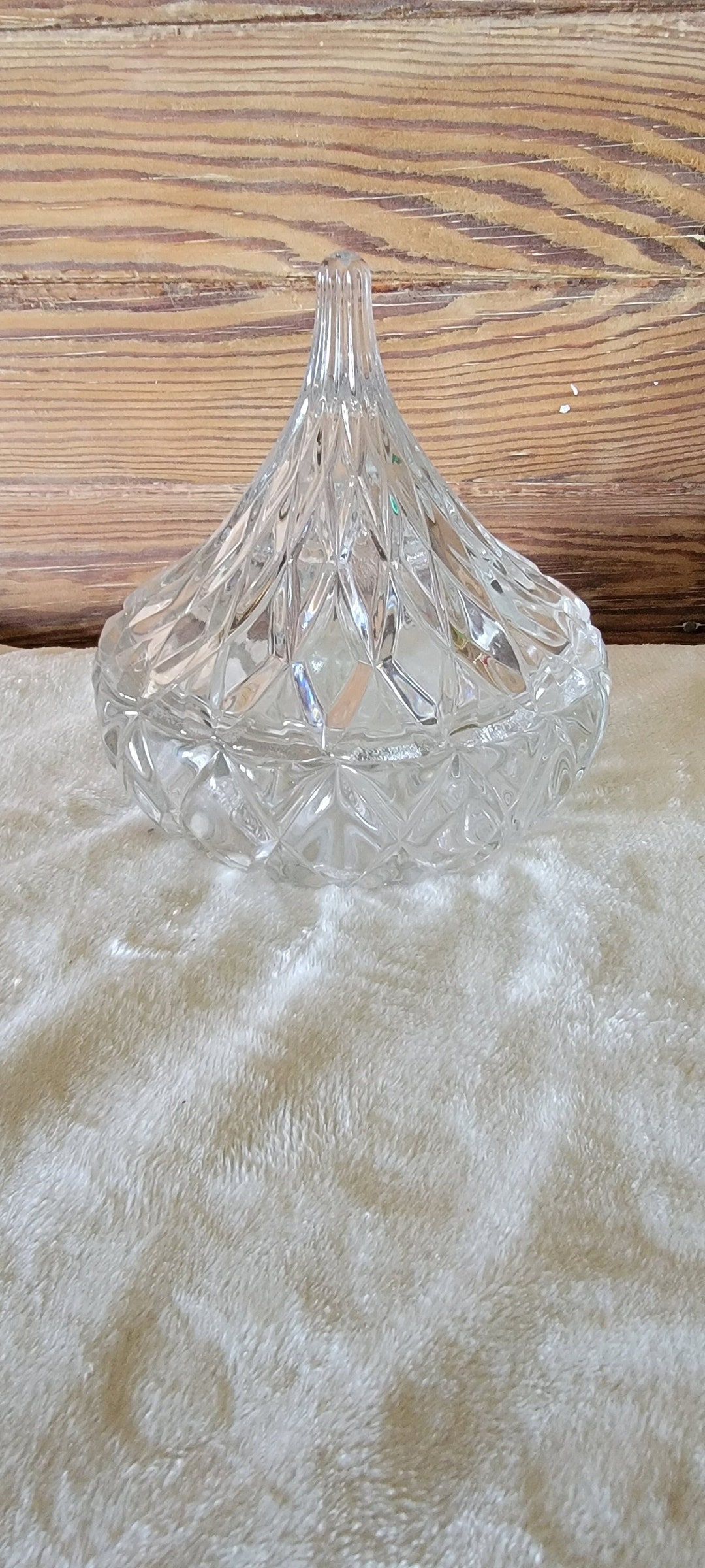 Vintage Crystal Hershey Kiss Shaped Candy Dish Trinket Bowl Etsy