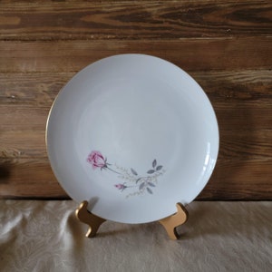 Vintage Express China Rosedale 922 Round Platter, Pink Rose Design, Made in Japan, 12&quot; Round Platter, Vintage Table Decor