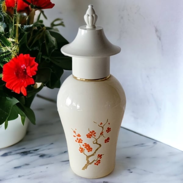 Vintage Imperial Garden Avon Perfume Bottle Cream With Orange Flowers Vintage Avon Bottle