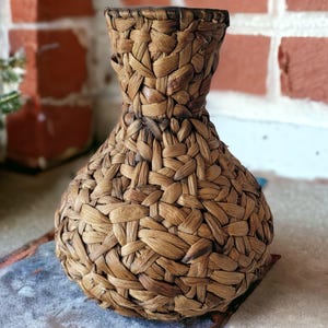 Wicker ball shaped vase - Etsy 日本