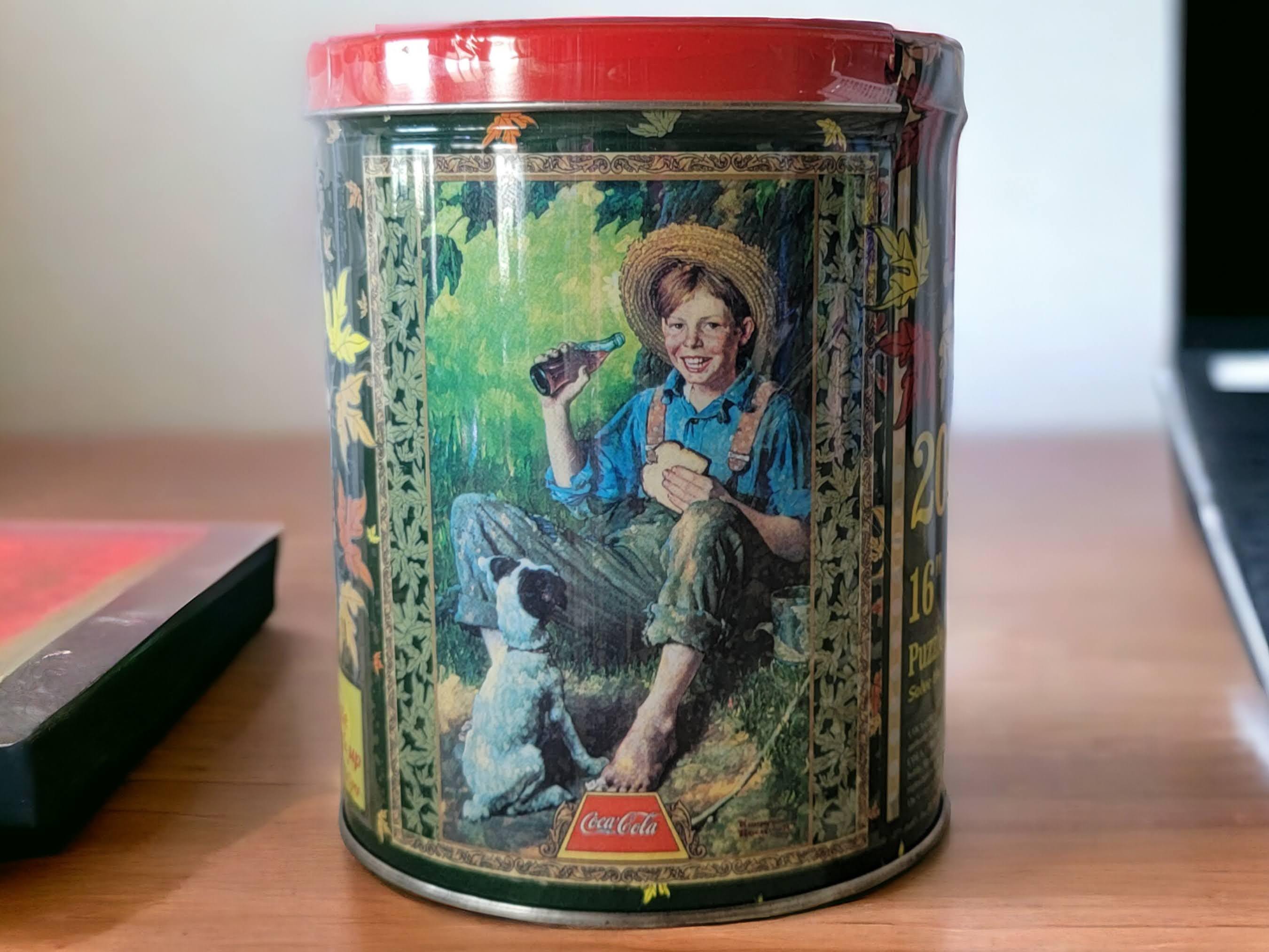 Vintage Coca-cola 200 Piece Puzzle Norman Rockwell Farmer Boy