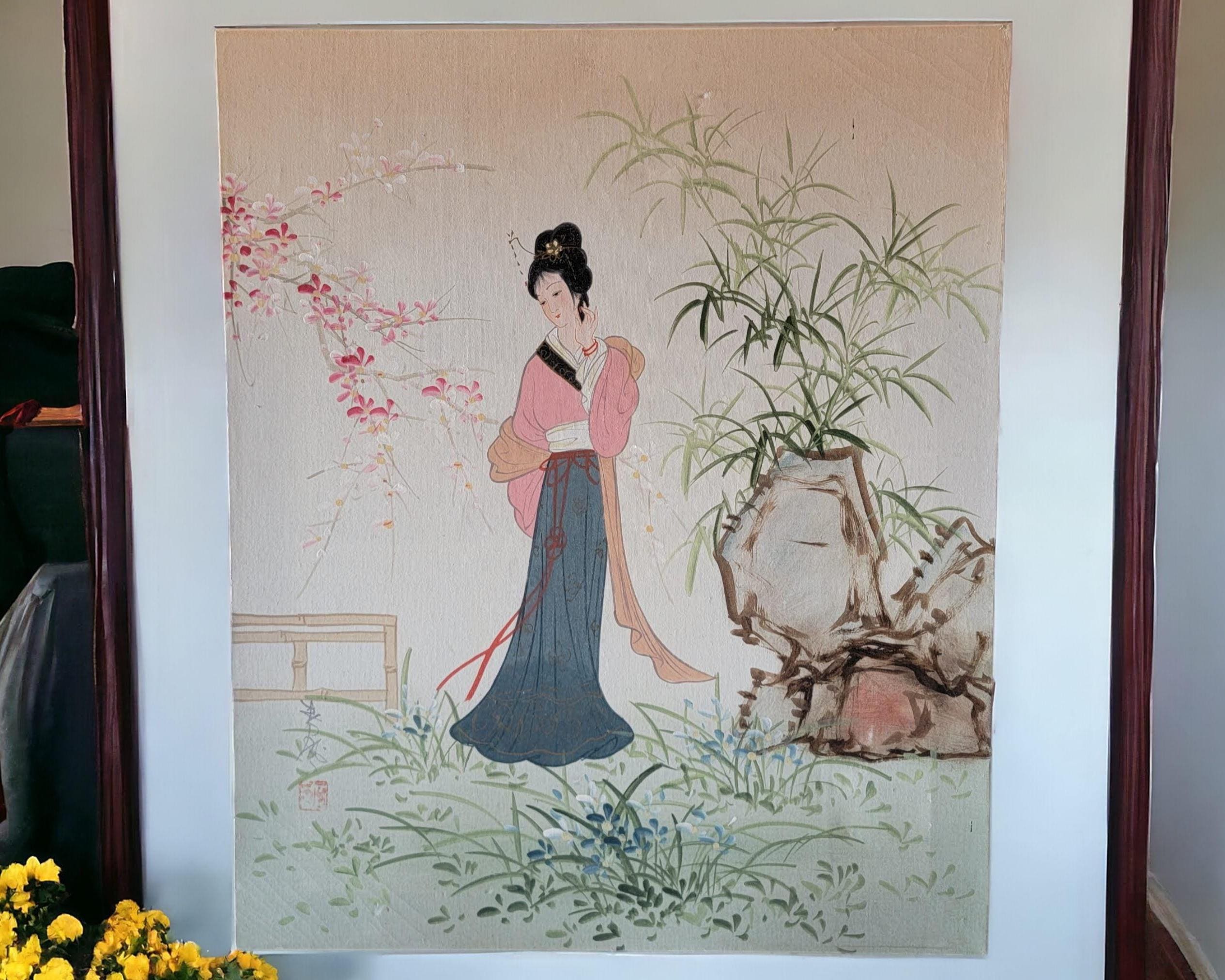 Signed Geisha Girl Painting - Etsy