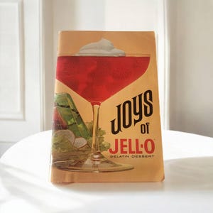 Joys of Jell-O Gelatin Dessert Cookbook General Foods Corporation 5th Edition Vintage Paperback Jell-O Recipe Book 95 Pages Collectible