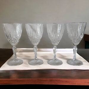 Capri Crystal Preludio 4 Goblets 9 oz Set of 4 Preludio Wine Glasses Over 24% Lead Crystal Goblets Box Included Italian Crystal