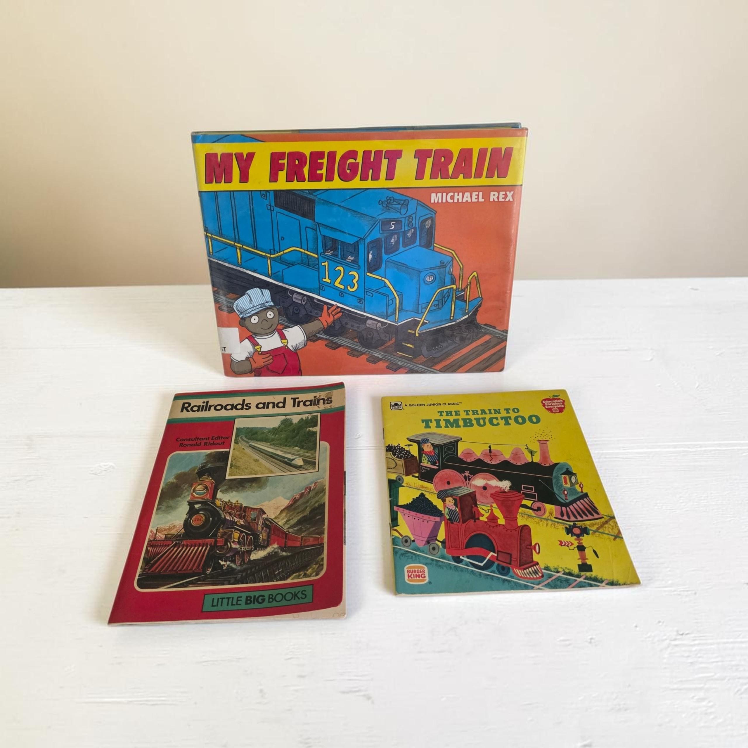 Vintage Children's Train Book - Etsy