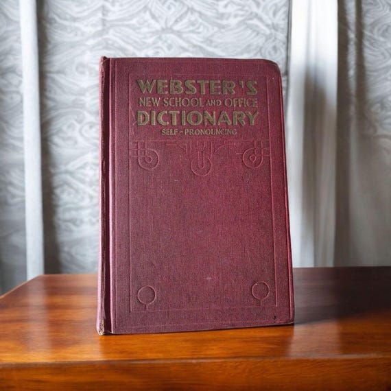 Webster's New School and Office Dictionary Self-pronouncing 1941