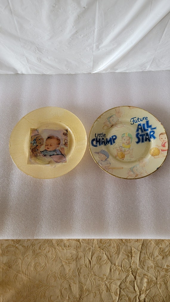 ビンテージ ガラスプレート 2枚セット 【公式通販】