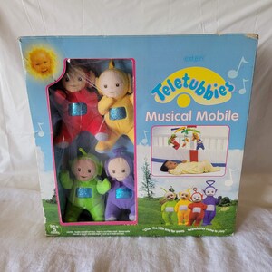 Teletubbies Musical Mobile ベッドメリー　テレタビーズ 1998 Eden Teletubbies Musical Mobile New in Box Vintage