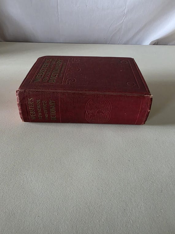 Webster's New School and Office Dictionary Self-pronouncing 1941
