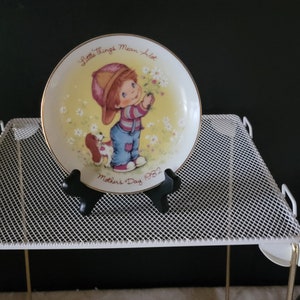 Vintage Avon Muttertag Sammelteller &quot;Little Things Mean Alot&quot; Muttertag 1982 hergestellt in Japan