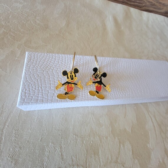 Disney Mickey Mouse Earrings, Articulated Dangle … - image 2