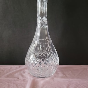 Stunning Lead Crystal Cut Vintage Glass Liquor Decanter No Stopper Vintage Barware Vintage Home Decor