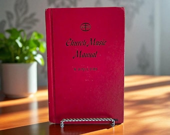 Handleiding kerkmuziek door W. Hines Sims 1957 Conventiepers Harde kaft Vintage religieus christelijke theologieboek Uniek verzamelobject