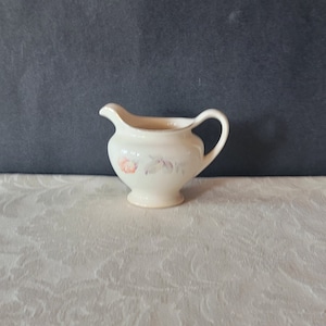 Vintage Universal Cambridge Camwood Ivory Floral Creamer Dish