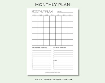 Weekly Planner Printable A5 A4 Letter Half Size Undated - Etsy