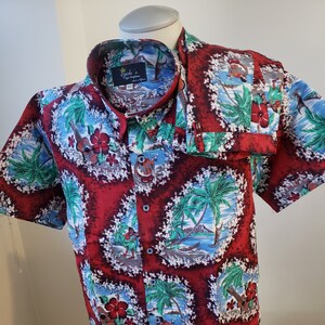 Men&#39;s Cotton Floral Short Set: Button-Down Shirt, Bermuda Shorts