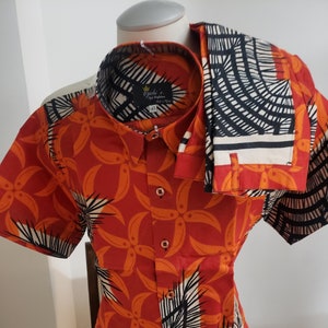 Men&#39;s Cotton Short Set: Maple Leaf Print Summer Shirt