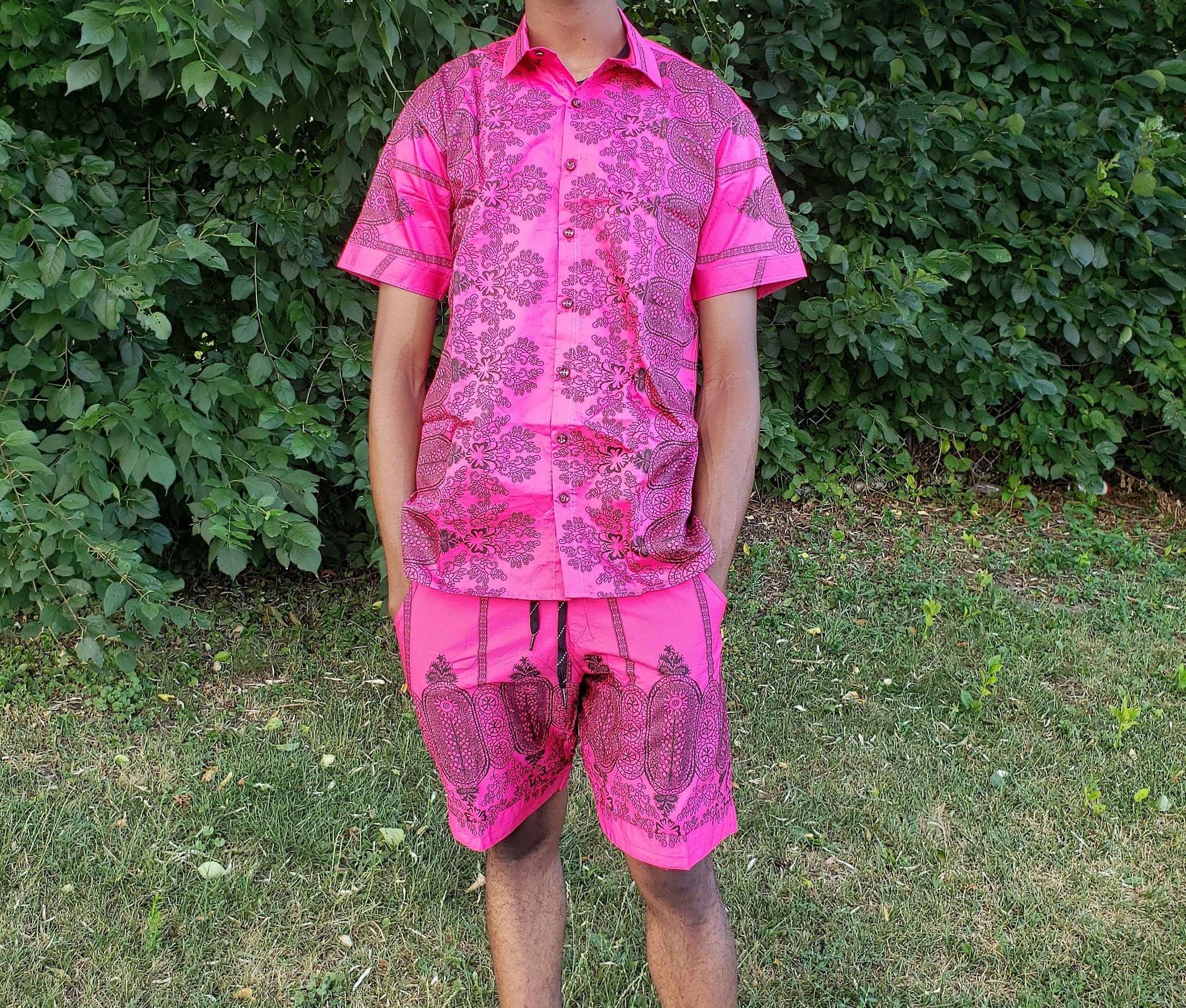 Conjunto De Verano De 2 Piezas Para Hombre – Camiseta Y Pantalones Cortos De Algodón Con Estampado, Estilo Casual Y Deportivo