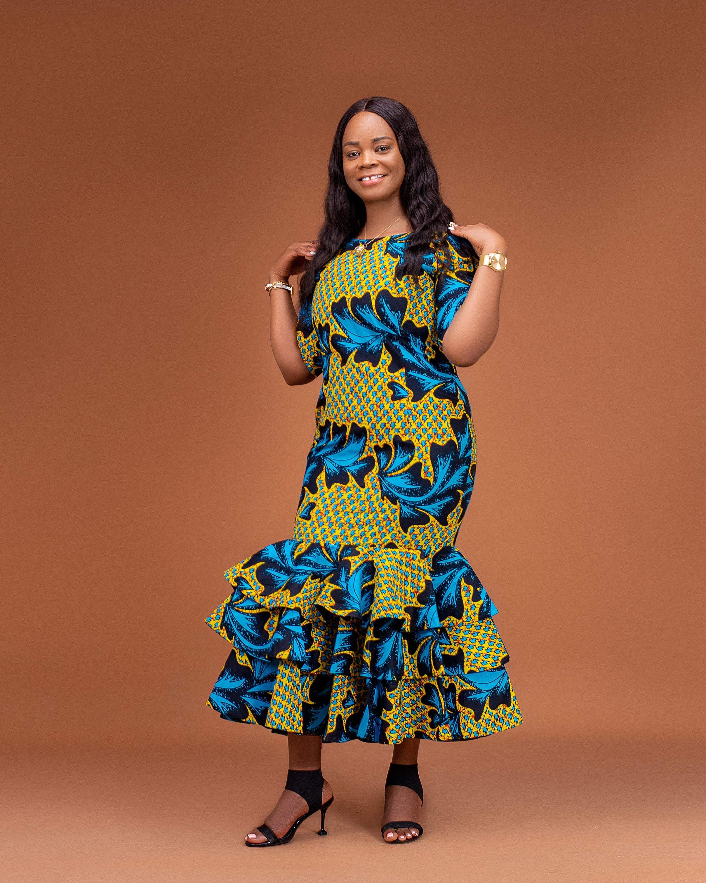 Ankara Maxi Dress: African Print Cotton Summer Dress