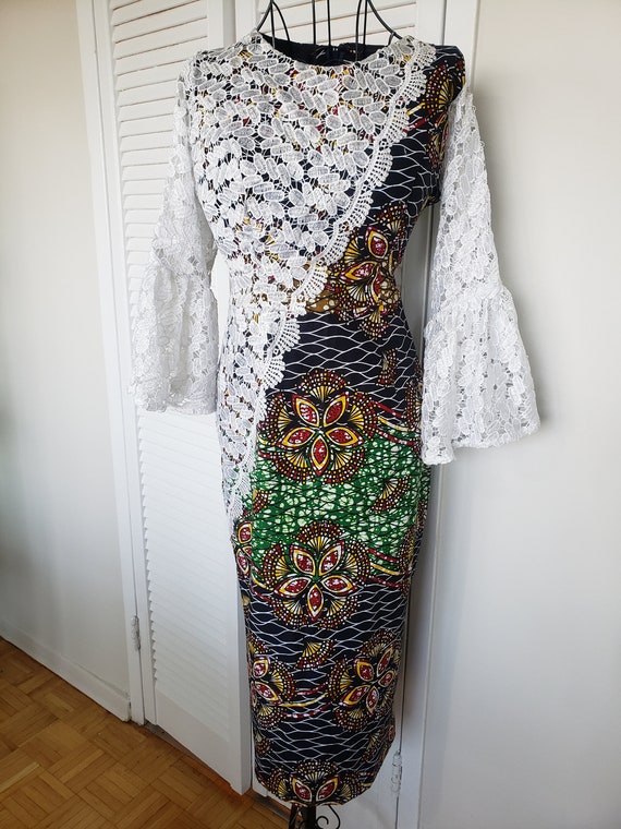 Ankara white lace best sale dresses