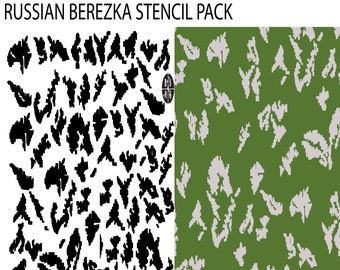 Camo Stencils Set Camouflage Kit BEREZKA