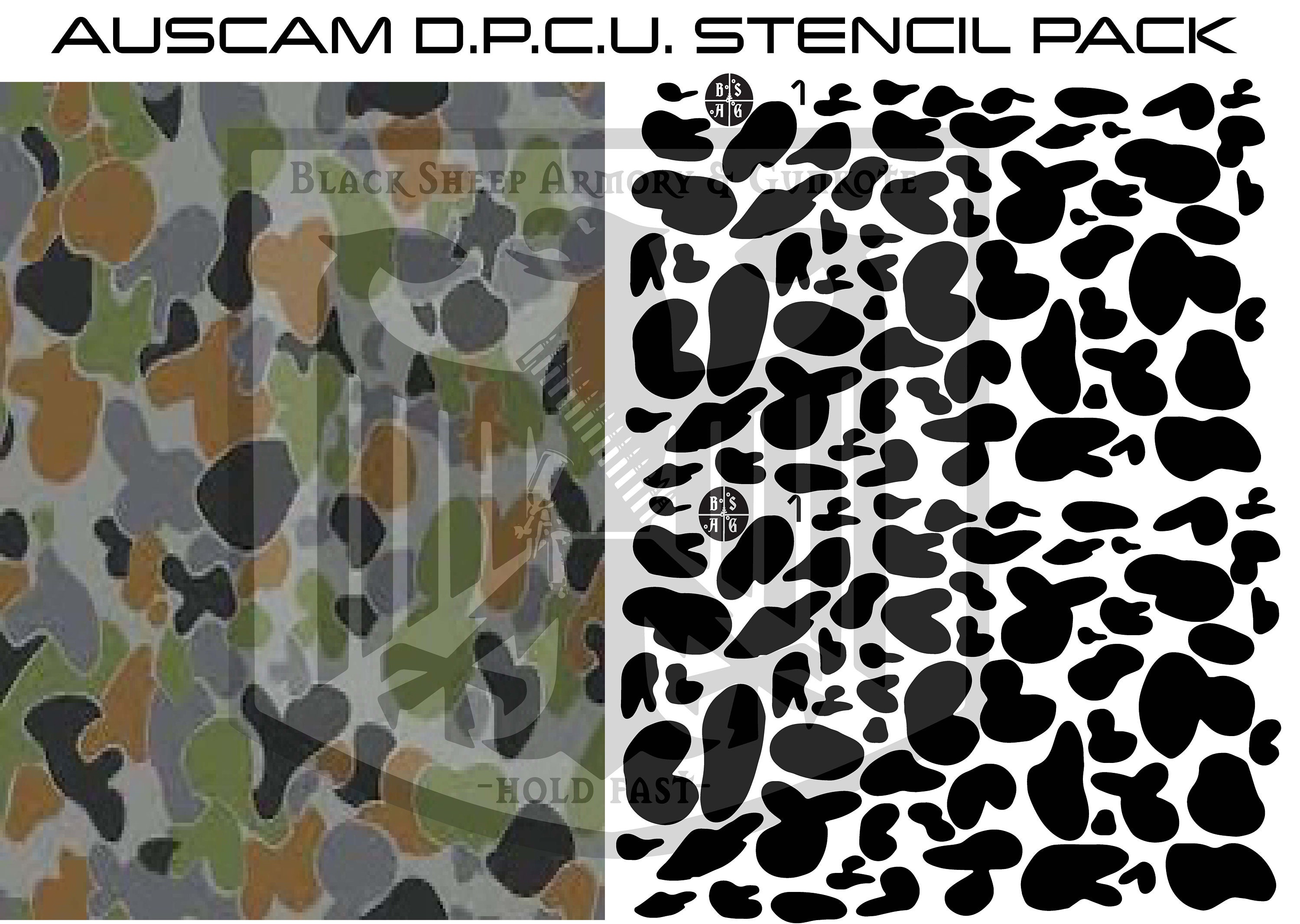 Multicam Camo Stencils Cerakote Paint 2 Pack Acid Tactical®