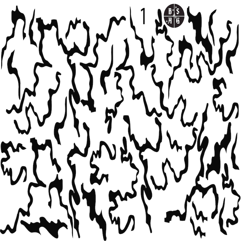 KUIU Vias Camouflage Stencil Pattern Printed on Avery High Etsy